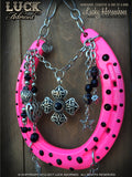 BETSEY - Hot Pink, Rock n Roll Lucky Horseshoe