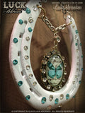 Luck Adorned Horseshoe Art Butterfly Kiss