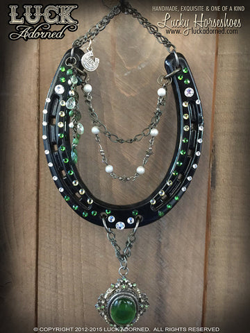EMERALD ISLE Luck Adorned Lucky Horseshoe