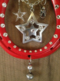 Starry Night Luck Adorned Lucky Horseshoe has a silver chain to hang by and white diamond-like Swarovski crystals. Luck never looked so good. (TM)